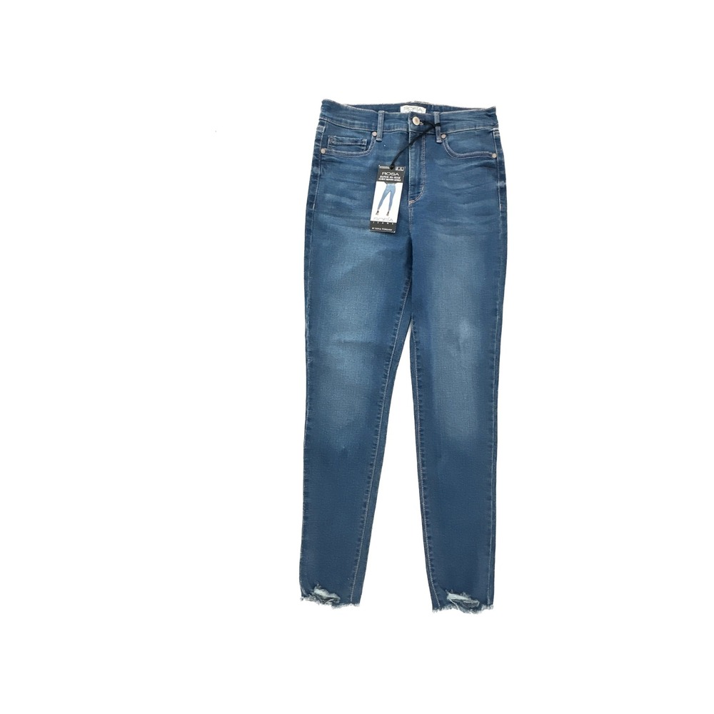 NEW Sofia Jeans By Sofia Vergara Rosa Curvy Ankle Raw Hem Women's size 2 Blue